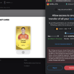 Cartes numériques de footballeurs sur la plateforme Sorare avec un classement de fantasy league