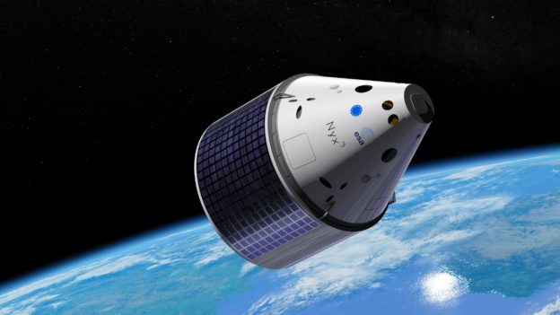 Maquette grandeur nature de la capsule Nyx de The Exploration Company au Rapid Innovation Lab de Houston